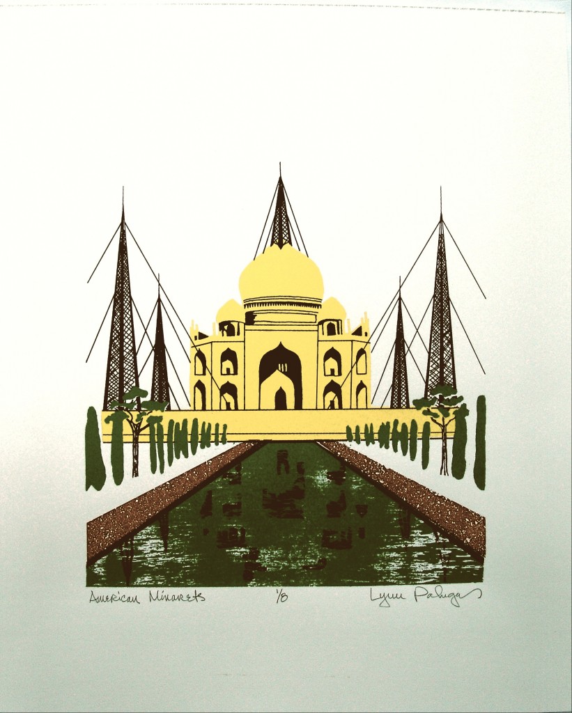 Image of "American Minarets" (Silkscreen)