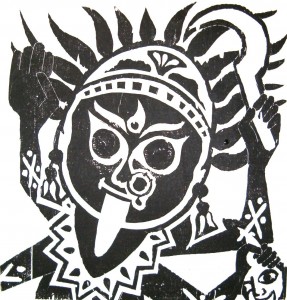 Kali (woodcut)