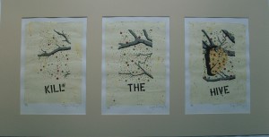 Kill The Hive (silkscreen triptych)